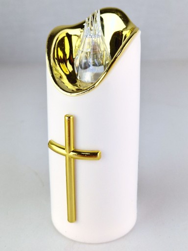 VEĽKÁ LED VLOŽKA DO SVIEČKY NA NAPÁJANIE BATÉRIOU 12,5cm PRE GRANES VLOŽKY DO SVIEČKY