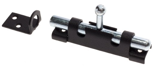 Oceľová západka Bolt Lock BLACK 70x16mm