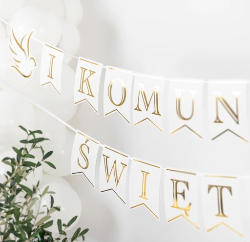IHS transparent, girlanda na prvé sväté prijímanie, 250 cm