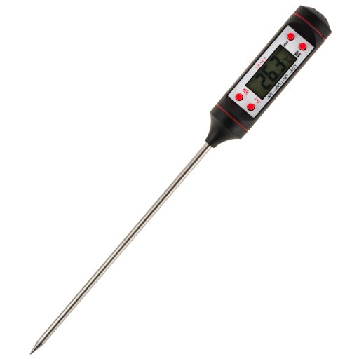 LCD KUCHYNSKÝ TEPLOMER, MÄSO, VÍNO, 300°C