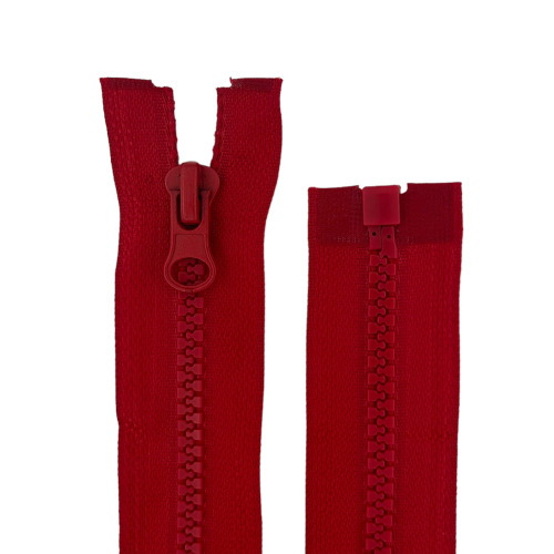ČLENKOVÝ Zips #5 - 80 CM - TMAVO ČERVENÝ