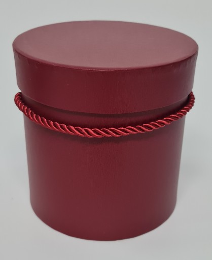 Kvetinový box, box na kvety, priemer 12 cm, bordový