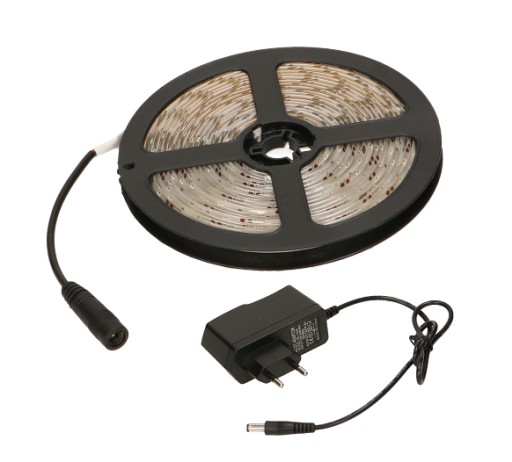 300 LED PÁS, biely LED PÁS S NAPÁJOM ZZ