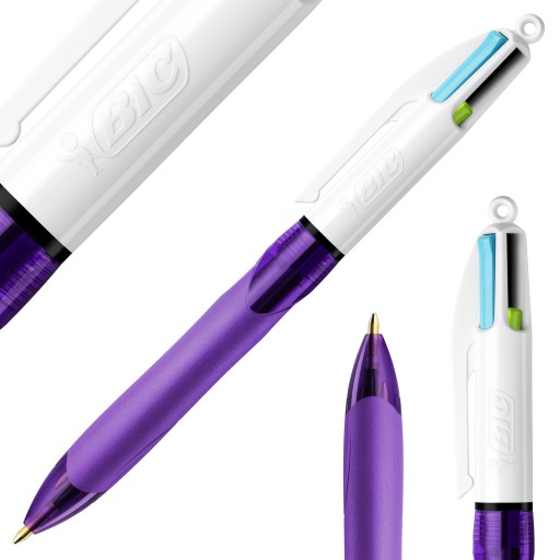 BIC 4COLORS GRIP FASHION FASHION AUTOMATICKÁ GUĽAČKA 4 FARBY ŠKOLA 4V1