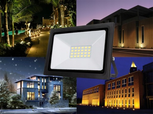 HALOGÉNOVÁ LAMPA LED SVETLOMET 20W=200W SLIM STUDENÁ