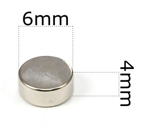 SILNÝ VALEC NEODYMOVÝ MAGNET 6x4 - SADA 10 / NEODYMOVÝCH MAGNETOV /