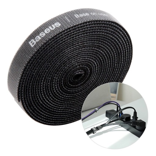 BASEUS STRONG DLHÝ VELCRO PÁSKA KÁBLOVÝ ORGANIZÁTOR NASTAVITEĽNÝ PÁS 3m