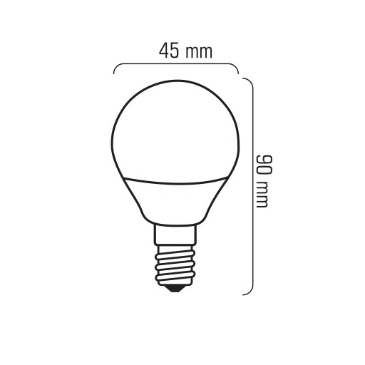 LED žiarovka E14 BALL G45 8W=60W 806lm Úspora energie Bez blikania 4000K