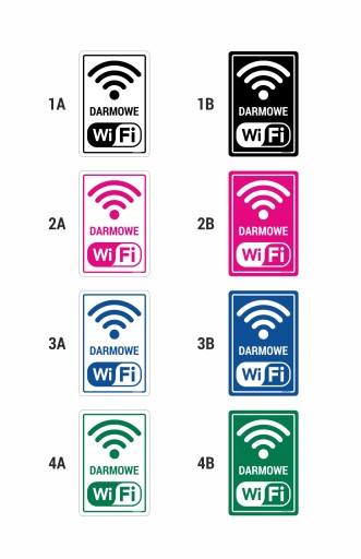 Nálepka: Bezplatné Wi-Fi 10x15