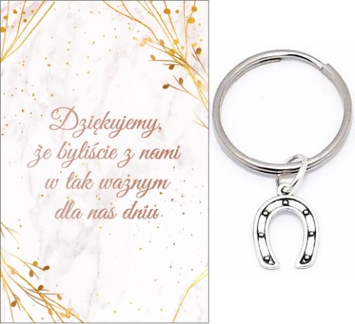 ĎAKUJEME HOSTÍM DARČEK SVADOBNÝ SVADOBNÝ SVADOBNÝ KĽÚČOVKA PODKOVA