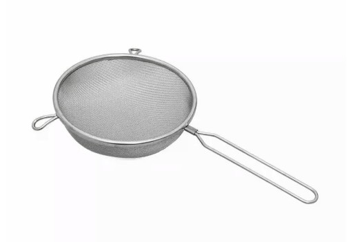 Kuchynské sitko, nerezové sitko, 16 cm, husté, jemné