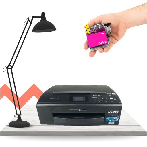 Atrament pre Brother DCP-J125 Magenta LC985M