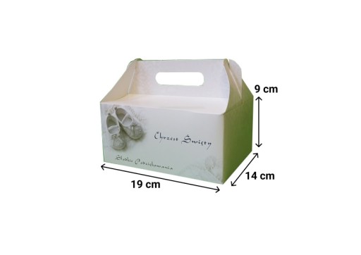 BOX NA KRST SVÄTÝ KRST 19x14x9cm ČERVENÝ PLAST