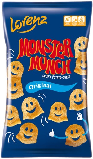 Zemiakové chupki Monster Ghosts Ideálne na Halloween Monster Munch 100g