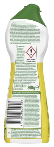 Čistiace mlieko s mikrokryštálmi Lemon Cream Yellow Cif 300 g