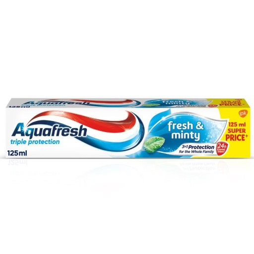 Zubná pasta Aquafresh Triple Protection Fresh And Minty Toothpaste 125 ml