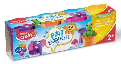 Hracie cesto pre deti na modelovanie, 4 farby Maped Creativ