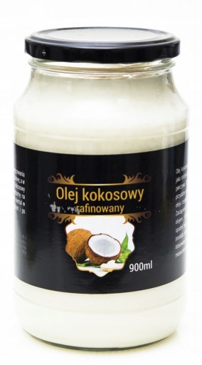 RAFINOVANÝ kokosový olej 900 ml olej bez zápachu