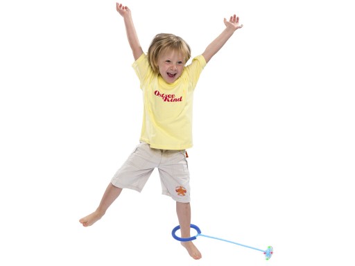 Hula hop pre deti, modré LED švihadlo