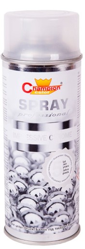 STRIEBORNÝ CHROMOVÝ EFEK V STRIEBORNOM FARBE LAK 400