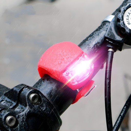 VÝKONNÉ LED SVETLO NA BICYKEL SET SILIKÓNOVÉ SVETLÁ NA BICYKEL