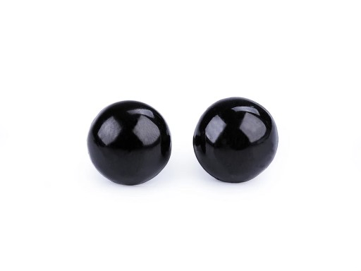 Oči pre maskotov 14 mm čierne 10 ks.