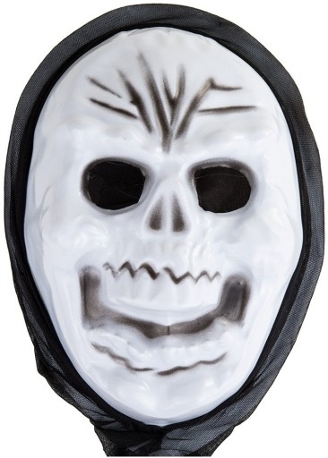 STRAŠIDLÁ VRÁSKANÁ MASKA S HALLOWEENOM