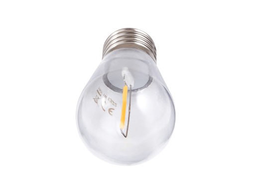 LED ŽIAROVKA FILAMENTOVÁ E27 1W 2700K sada 5 ks
