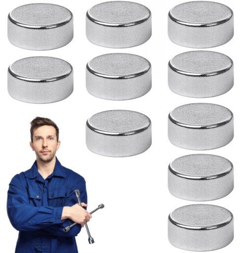 NEODYMOVÉ MAGNETY 6x2 mm 10 kusov okrúhly SILNÝ SILNÝ VALEC