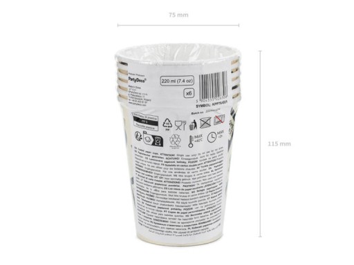 Papierové poháre Gamepady - PartyDeco - 220 ml 6 ks.