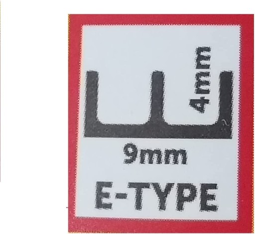 TESNENIE NA OKNÁ DVERE, TYP E, 4x9mm, 10 metrov