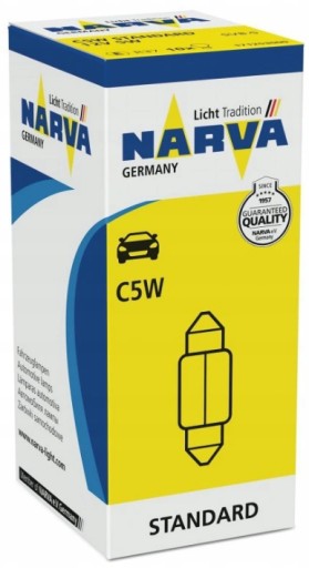 Narva C5W ŽIAROVKA 5W 12V STANDARD 17125 38mm 10ks