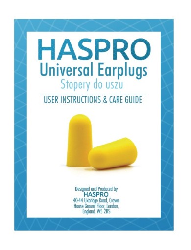 Haspro Univerzálne zátky do uší 10 párov