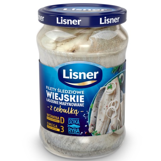 Vidiecke filety zo sleďa s cibuľou - Lisner 600g
