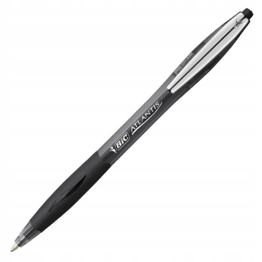 Výsuvné guľôčkové pero 1,0 mm ATLANTIS SOFT čierne BIC