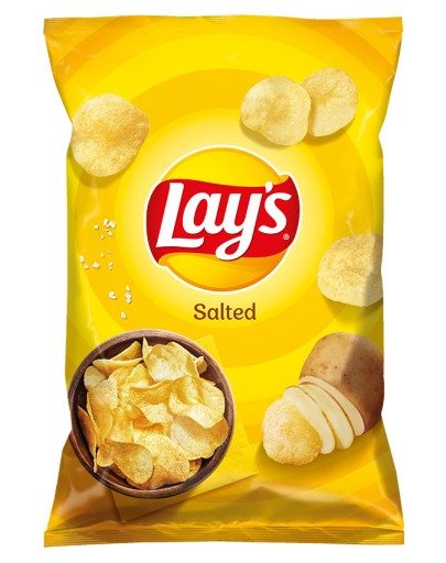LAY'S Zemiakové lupienky Slané, jednoduché, prírodné so soľou 130g
