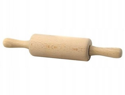 MINI DREVENÝ VALEC 22 cm, OTOČNÝ, POHYBLIVÝ