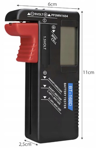 DIGITÁLNY TESTER BATÉRIÍ A AKUMULÁTOROV AAA METER