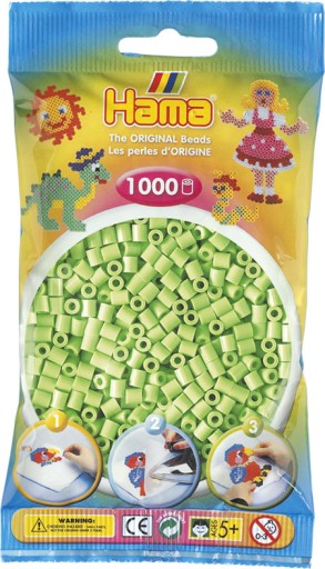 Korálky GREEN PASTEL 1000 ks HAMA MIDI 47