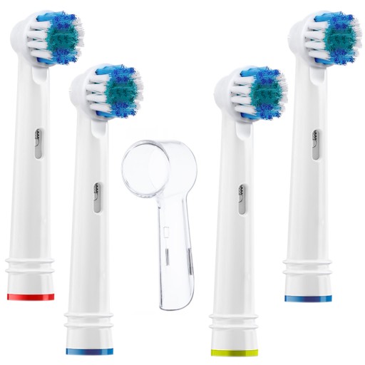 4x PRECIZNÁ ČISTÁ KEFKOVÁ HLAVA ORAL-B + KRYT NA Hrot