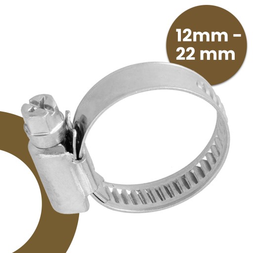 Skrutková svorka CLAMP CLAMP 12-22 mm Kov Oceľ TWISTED Svorka