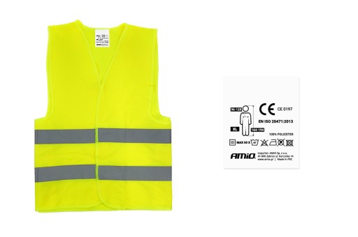 VÝSTRAŽNÁ VESTA Yellow XL Amio