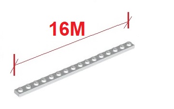 LEGO reťaz 16M Trans Neon Orange 1x 30104 60169