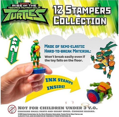 Pečiatky Nickelodeon TMNT Turtles mix 1 balenie 6 cm