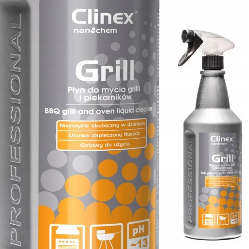 Clinex Grill - Tekutina na pripáleniny, na čistenie grilu a rúry 1l