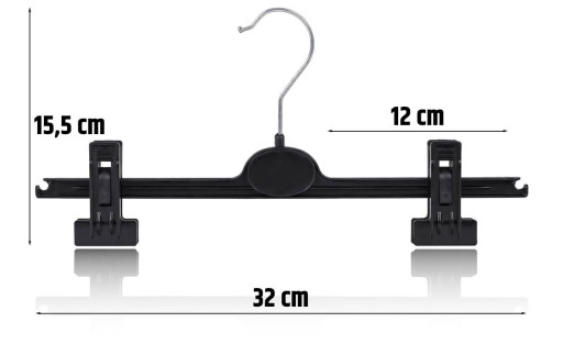 ZATVORENÉ VEŠIAKY NA NOHAVICE A SUKNE VEŠIAK 32cm 10