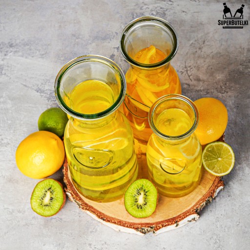 SKLENENÁ KARAFA NA VODU VÍNO LIMONÁDOVÉ NÁPOJE ŠŤAVY MLIEKO 750ML 0,75