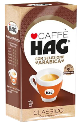 Caffe HAG Classico bezkofeínová mletá káva 250g