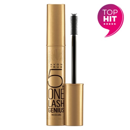 AVON GENIUS BLACKEST BLACK MASCARA 5V1 10ml
