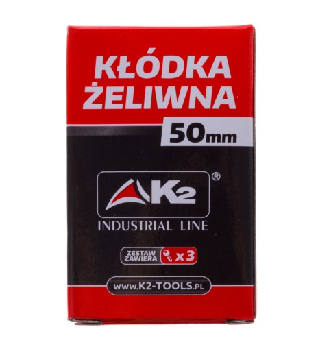 ODOLNÝ LIATINOVÝ VISNÝ ZÁMOK 50mm S KĽÚČOM JADROVÝM